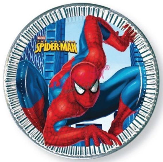 Coordinato tavola Spiderman piatti 23 cm