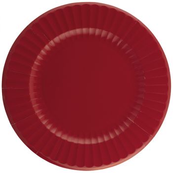 6 Sottopiatti Round Shape Rosso Rubino 33 Cm