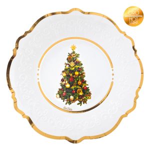 8 Piatti Grandi Elegance Xmas 27 cm